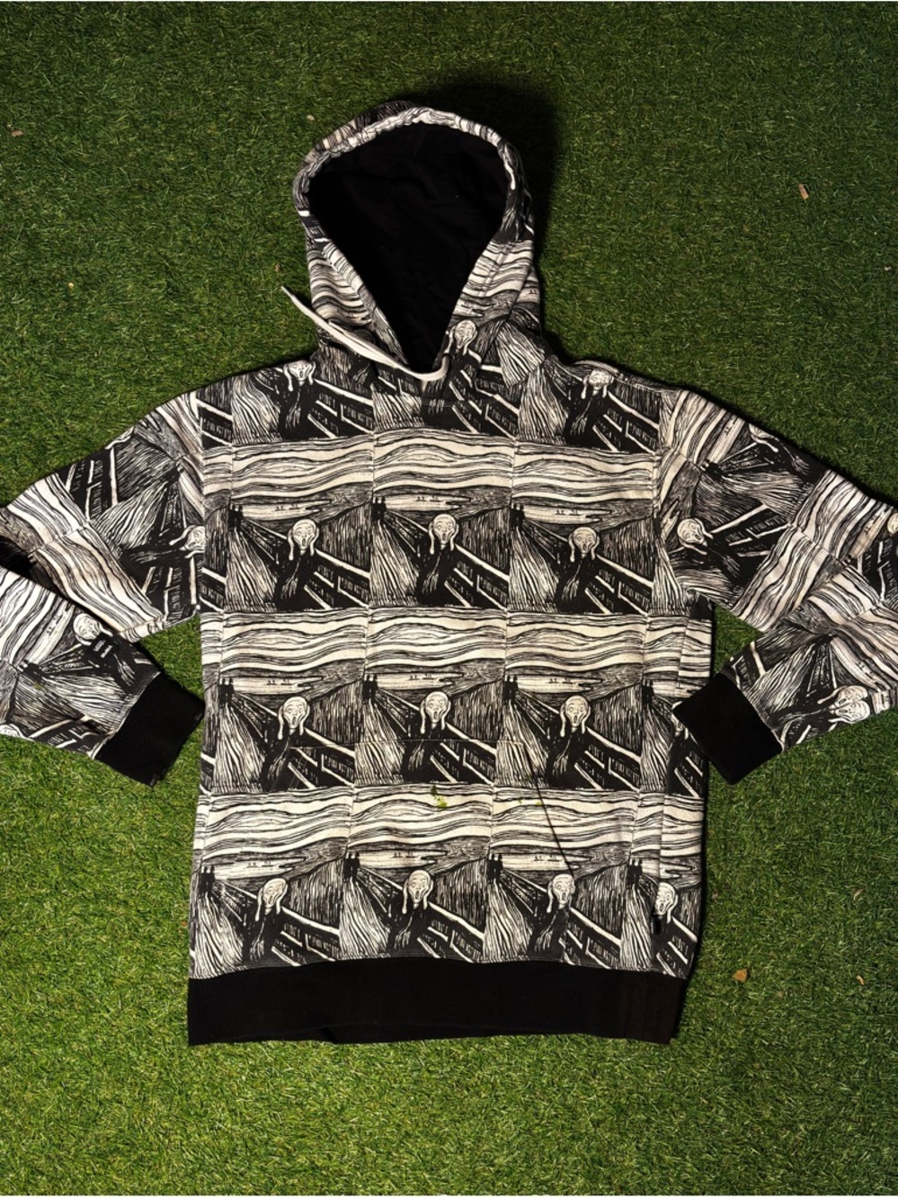 Vans Black & White Graphic Pullover Hoodie - Men